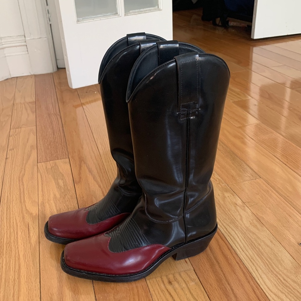 Calvin Klein Leather Cowboy Boots